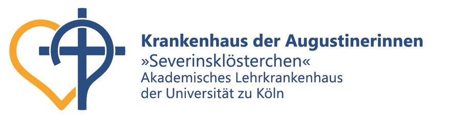 Es wird das Logo des Krankenhauses der Augustinerinnen gezeigt.