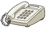 Ein Telefon ist abgebildet.