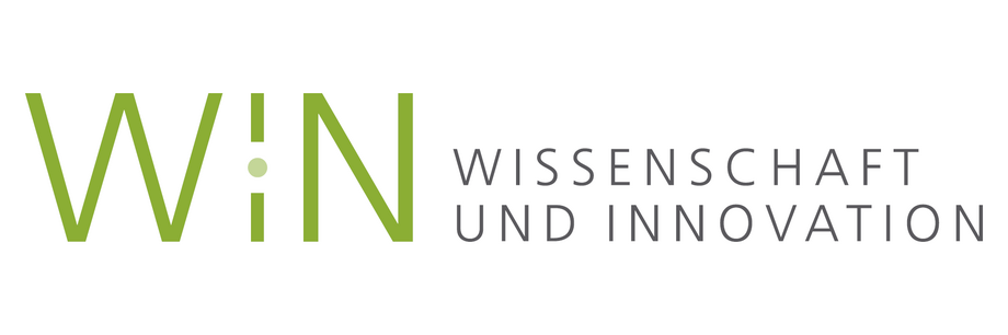 Schriftzug WIN Wissenschaft und Innovation