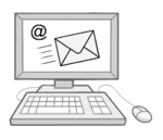 EIn Pc Bildschirm mit Tastatur ist abgebildet.