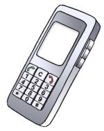 Ein Handy ist abgebildet.