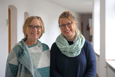 katho-Studentinnen Sylvia Ellwardt und Doreen Schnieders.